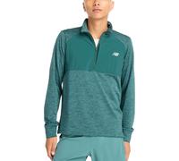 New Balance Athletics Heat Grid 1/2 Zip Felpe L Verde