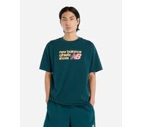 New Balance Athletics Premium Big Logo M - T-shirt - Uomo - Verde S