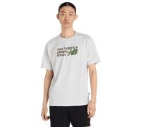 New Balance Athletics Premium Relaxed T-shirt Uomo - Magliette Grigio - Taglia M - Jersey di cotone Grey M