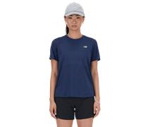 T-shirt New Balance Athletics manica corta blu marino donna - S