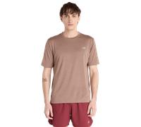 New Balance - T-shirt da trail running traspirante da uomo - Athletics T-Shirt Green per Uomo - Taglia L - Verde Verde L