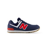 New Balance Bambino 574 Lace in Blu/Rosso, Pelle, Taglia 38.5