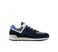 New Balance Bambino 574 LACE in Nero/Blu, Pelle, Taglia 39