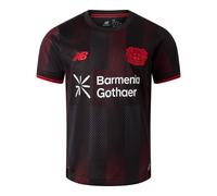 New Balance Bambino Bayer 04 Home Youth Short Sleeve Jersey, Poliestere, Taglia YM