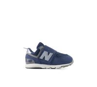 New Balance Bambinos' 574 NEWB Hook & Loop in Blu, Pelle, Taglia 21