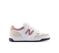 New Balance Bambinos' B480 Lace in Bianco/Rosa, Sintetica, Taglia 30