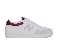 New Balance Bb 480 Mesh Lea Bianco Bordo' - Sneakers Uomo EUR 42 / US 8.5