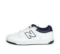 New Balance BB480LWN 480 Uomo, White-Navy EU 46.5