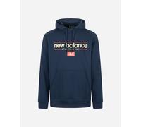 New Balance Big Logo M - Felpa - Uomo - Blu Navy S