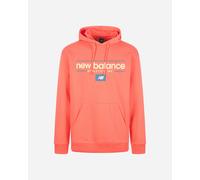 New Balance Big Logo M - Felpa - Uomo - Rosso M