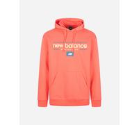 New Balance Big Logo M - Felpa - Uomo - Rosso XL