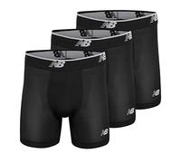 New Balance Boxer da Uomo in Mesh da 12,7 cm No Fly - Confezione da 3, Nero/Nero/Nero, XX-Large