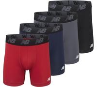 New Balance Boxer Performance No Fly da 12,7 Cm Boxer a Pantaloncino Uomo | Confezione da 3 biancheria intima, tessuto elasticizzato traspirante con apertura a mosca, cintura morbida e cuciture senza
