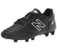 New Balance Boy's 442 V2 Academy FG Junior Soccer Shoe, Black/White, 10.5 Wide Little Kid
