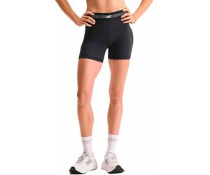 New Balance - Calzoncini da trail running stretch - AC Fitted Short 5” Black per Donne in Poliestere Riciclato - Taglia M - Nero