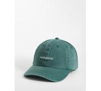 New Balance cappellino a 6 pannelli con logo lineare in verde slavato-Blu navy One Size