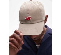 New Balance - Cappellino beige con etichetta del logo-Neutro One Size