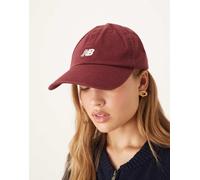 New Balance - Cappello con visiera e logo color bordeaux-Rosso One Size