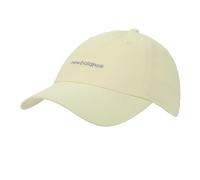 New Balance Cappello da baseball da donna a 6 pannelli, con logo lineare, casual, Pergamena, Taglia unica