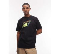 New Balance - Classic - T-shirt nera con tri-logo-Nero S