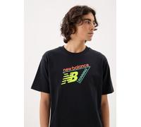 New Balance - Classic Tri-Logo T-shirt Nero - Abbigliamento S Nero