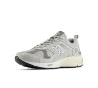 New Balance Uomo 878 in Grigio/Beige/Nero, Pelle Scamosciata/Rete, Taglia 41.5