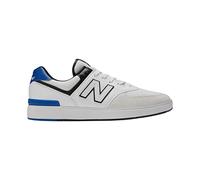 New Balance Court 574 CT, Sneaker da Skate Uomo (White/Royal, Numeric_42_Point_5)
