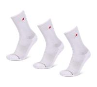New Balance Crew 3 Pack Unisex - Calze Bianco - Taglia 43-46 - Algodón White 43-46
