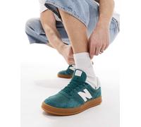 New Balance Unisex T500 in Verde/Blu/Bianca/Beige, Leather, Taglia 41.5