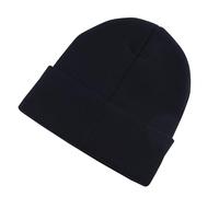 New Balance Cuffed Beanie Flying Logo Hat, Nero, Etichettalia Unica