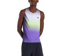 New Balance - Débardeur de trail running ultraléger - Race Day Ultra Light Printed Singlet Electric Purple per Uomo - Taglia M - Viola