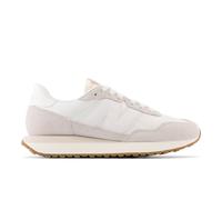 New Balance Donna 237 in Grigio/Bianca/Beige, Pelle Scamosciata/Rete, Taglia 40.5