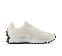 New Balance Donna 327 in Bianca/Arancia/Beige, Suede/Mesh, Taglia 35