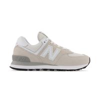 New Balance Donna 574 Core in Grigio/Bianca, Pelle Scamosciata/Rete, Taglia 36.5