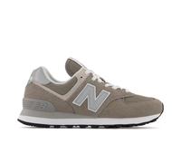 New Balance Donna 574 Core in Grigio/Bianca, Pelle Scamosciata/Rete, Taglia 36.5
