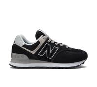 New Balance Donna 574 Core in Nero/Bianca, Pelle Scamosciata/Rete, Taglia 36