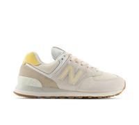 New Balance Donna 574 in Bianco/Beige, Pelle Scamosciata/Rete, Taglia 39