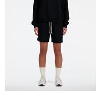 New Balance Donna Athletics French Terry Short in Nero, Taglia L