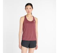 New Balance - Canotta da trail running traspirante da donna - Athletics Tank W Washed Burgundy Heather per Donne - Taglia M - Bordeaux Bordeaux M