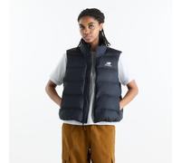 New Balance Donna Boston Puffer Vest in Nero, Poliestere, Taglia L