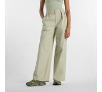 New Balance Donna Boylston Twill Trouser in Verde, Twill di Cotone, Taglia M
