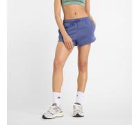 New Balance Donna Linear Fleece Short in Blu, Cotone, Taglia M