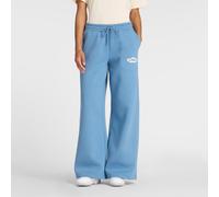 New Balance - Linear Heritage - Pantaloni a fondo ampio in pile blu L