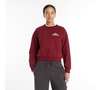 New Balance Donna LNY Sweatshirt in Rosso, Cotone, Taglia S