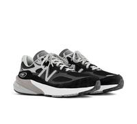 New Balance Donna Made in USA 990v6 in Nero/Bianca, Pelle Scamosciata/Rete, Taglia 37.5