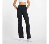 New Balance Donna NB Harmony Flare Pant in Nero, Maglia di Poliestere, Taglia M
