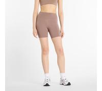 New Balance Donna NB Harmony High Rise Short 6" in Marrone, Maglia di Poliestere, Taglia S