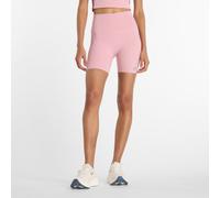 New Balance Donna NB Harmony High Rise Short 6" in Rosa, Maglia di Poliestere, Taglia M