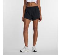 New Balance Donna RC Essential Short 5" in Nero, Politessuto, Taglia XL