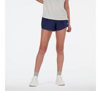 New Balance Donna RC Short 3" in Blu, Politessuto, Taglia L